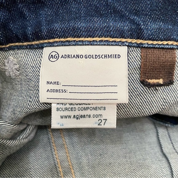 ALEXA CHUNG for AG A-line Button Front MIDI Denim Skirt Size 27 - Picture 12 of 15